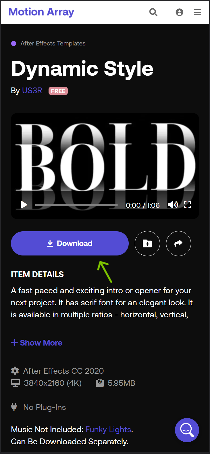 How To Download Free Assets Motion Array